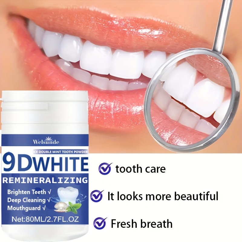 Teeth Whitening Vape - 9D White Remineralizing Hydroxyapatite Tooth Powder,
