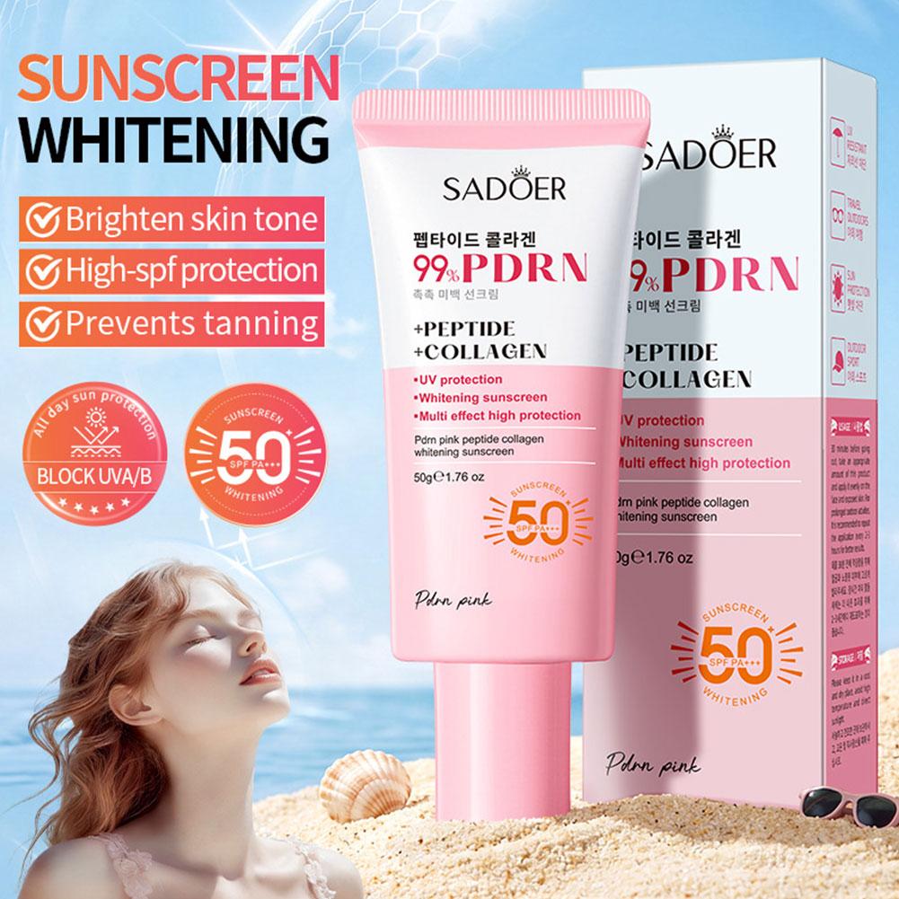 Uv Whitening Kit - SADOER 99% PDRN Peptide Collagen Sunscreen