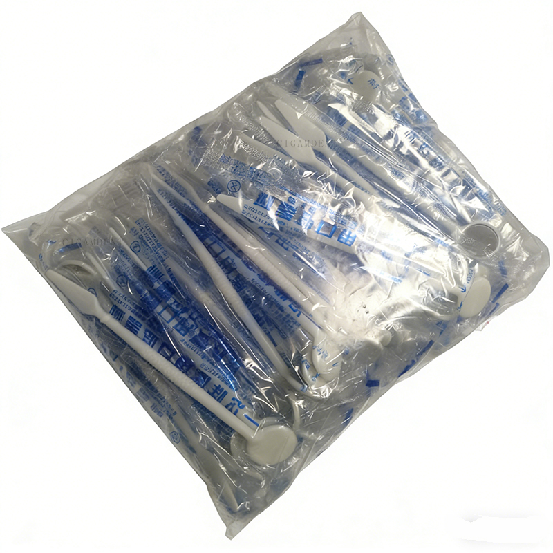 Teeth Whitening For Photos - 100Pcs Plastic Dental Oral Mirror Disposable