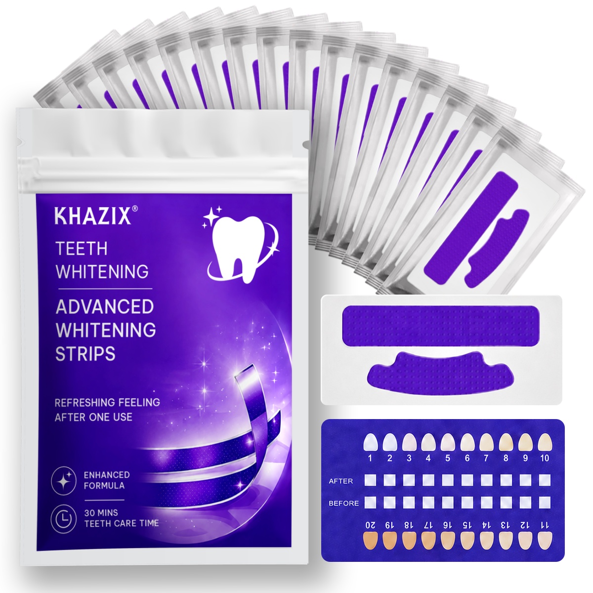Teeth Whitening Strips Crest - 1/7 Pairs Teeth Whitening Strips for