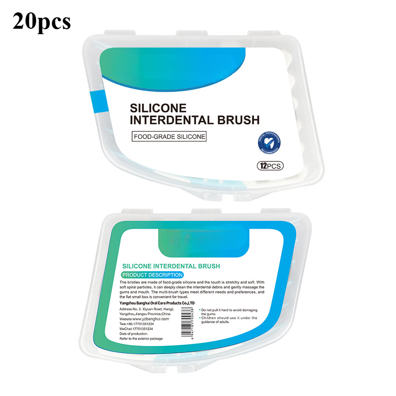 Teeth Whitening Gels - Silicone Interdental Tooth Brush Interdental Brushing