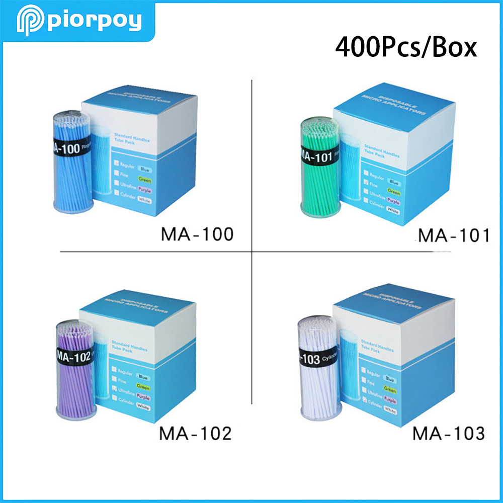 Teeth Whitening Professional - PIORPOY 400Pcs/Box Dental Micro Brush Dental