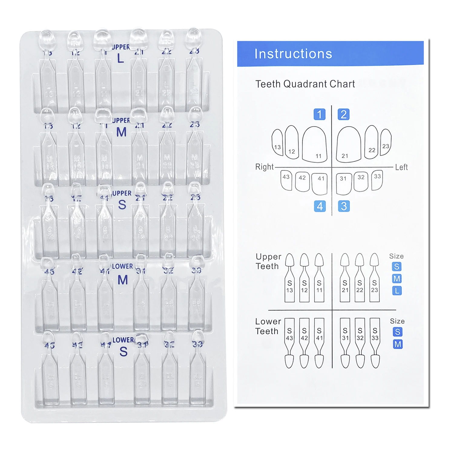 32pcs/Set Dental Veneer Mould  - Teeth Whitening Vape recension och pris