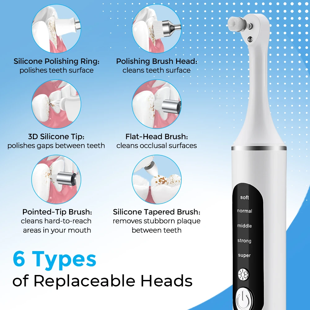 Electric Tooth Polisher Teeth  - Teeth Whitening Led Kit recension och pris