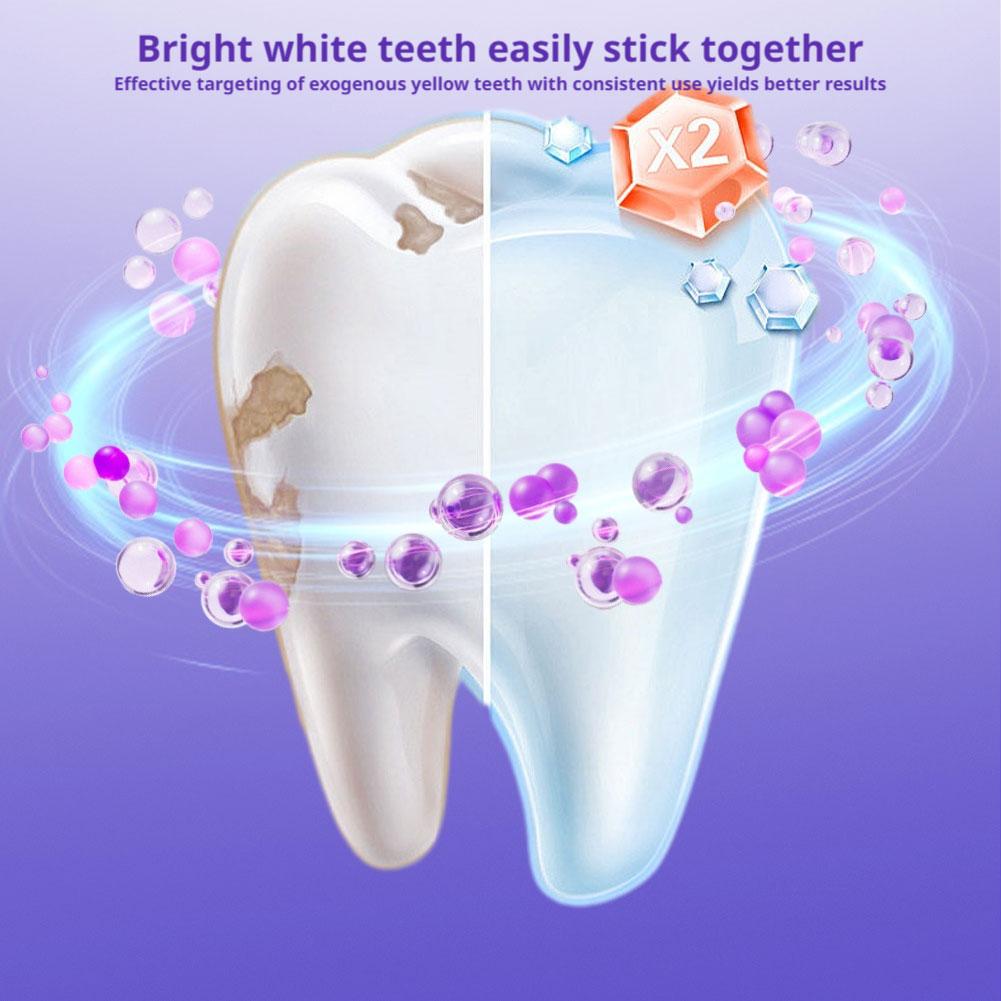 42Pairs V34 Purple Teeth White - Teeth Whitening Strips Crest recension och pris
