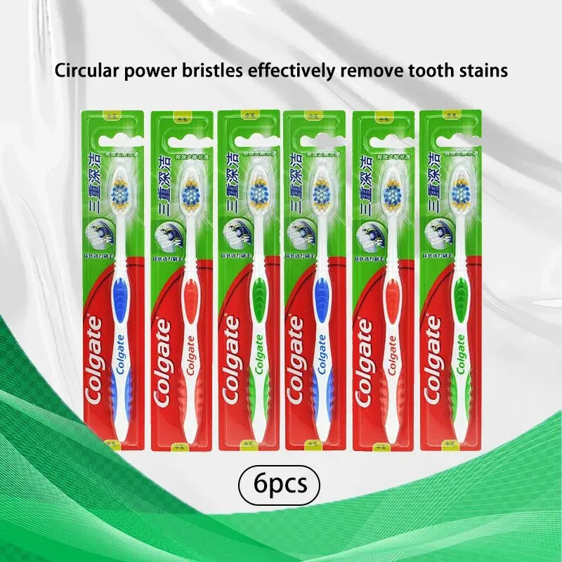 Colgate 6pcs Adult Soft Bristl - Teeth Whitening In Office recension och pris