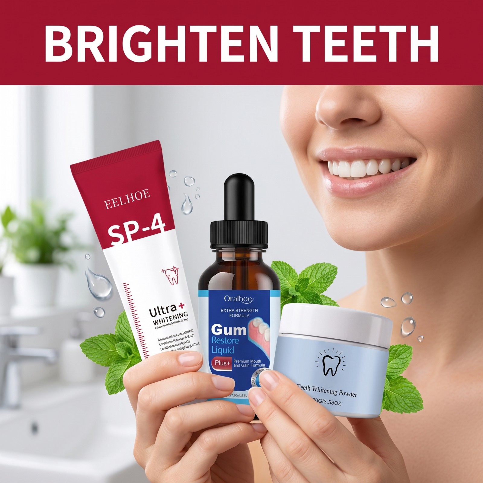 Oral Care Combo Set Whitening  - Teeth Whitening Paste recension och pris