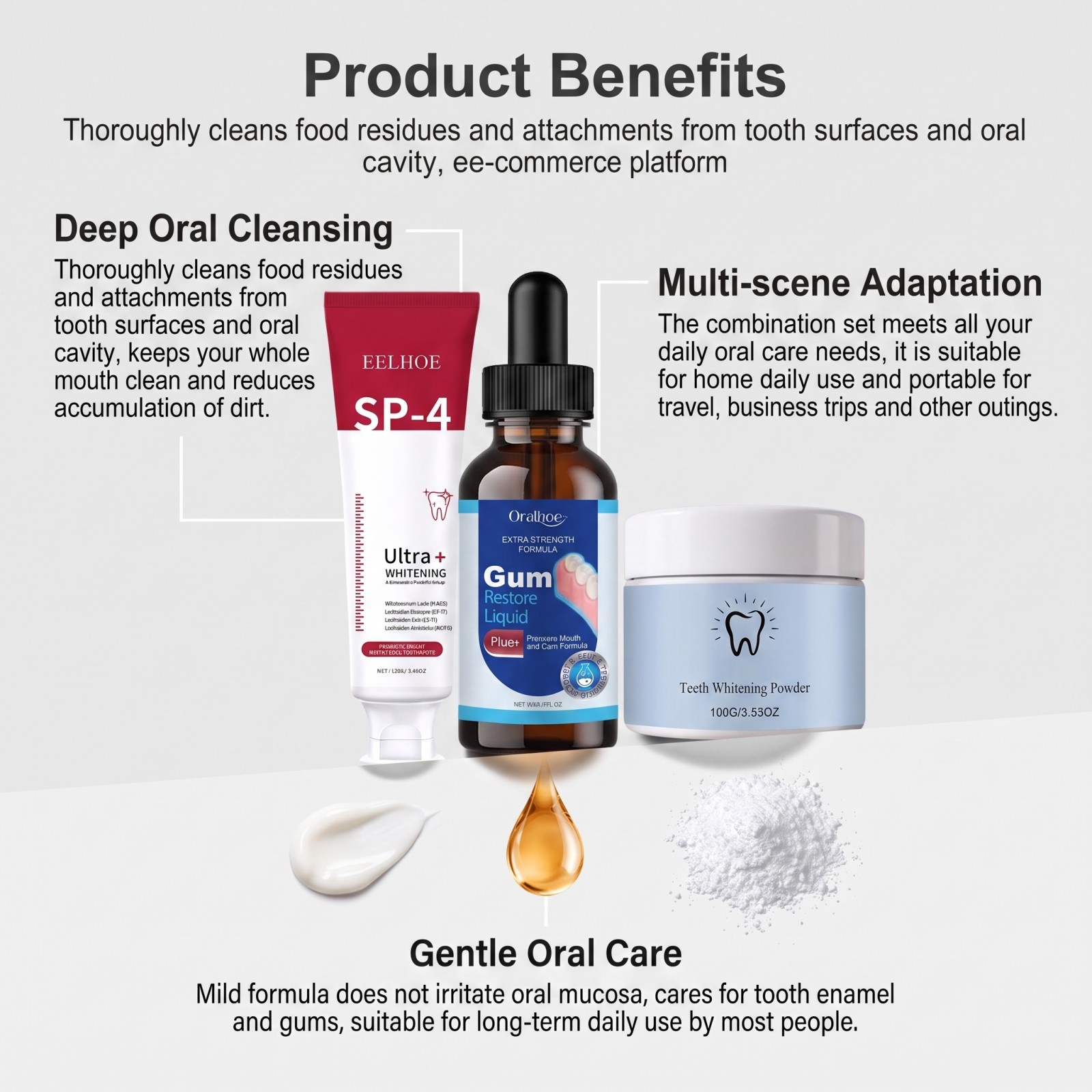 Oral Care Combo Set Whitening  - Teeth Whitening Paste recension och pris