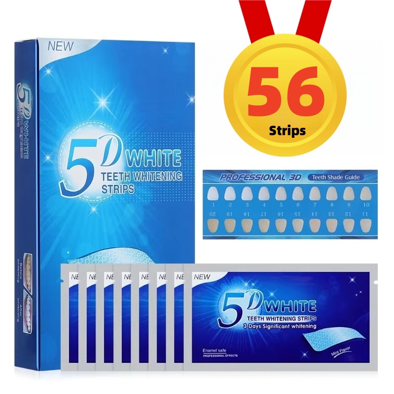 5D Teeth Whitening Strips 56 S - Teeth Whitening Strips Crest recension och pris