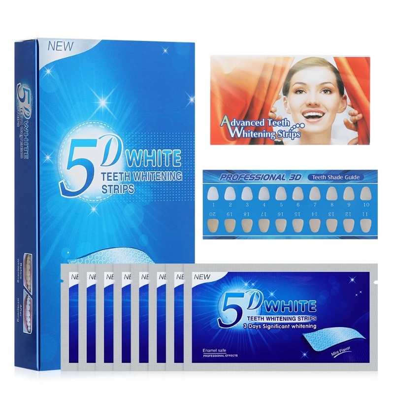 5D Teeth Whitening Strips 56 S - Teeth Whitening Strips Crest recension och pris