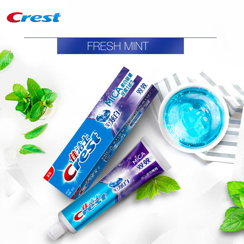 Crest 3D MICA Toothpaste Fluor - Teeth Whitening Paste recension och pris