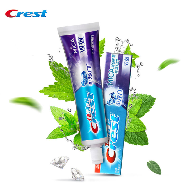 Crest 3D MICA Toothpaste Fluor - Teeth Whitening Paste recension och pris