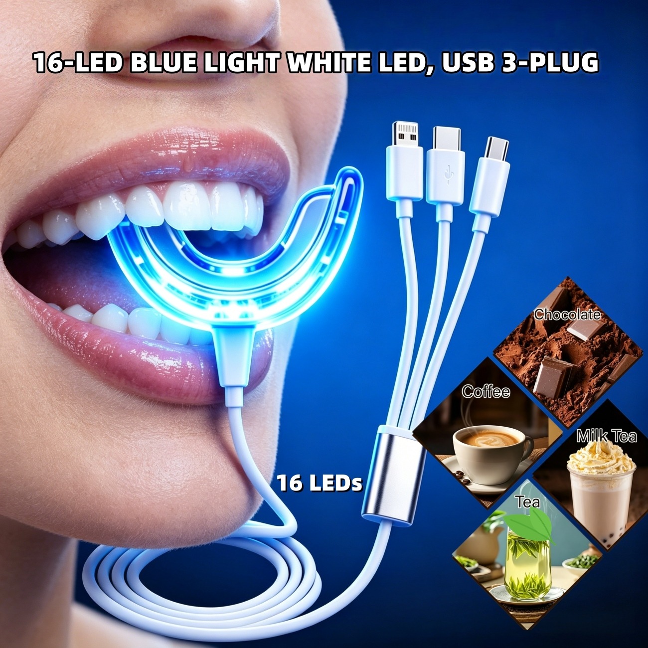 LED Portable Teeth Whitening K - Teeth Whitening Led Kit recension och pris