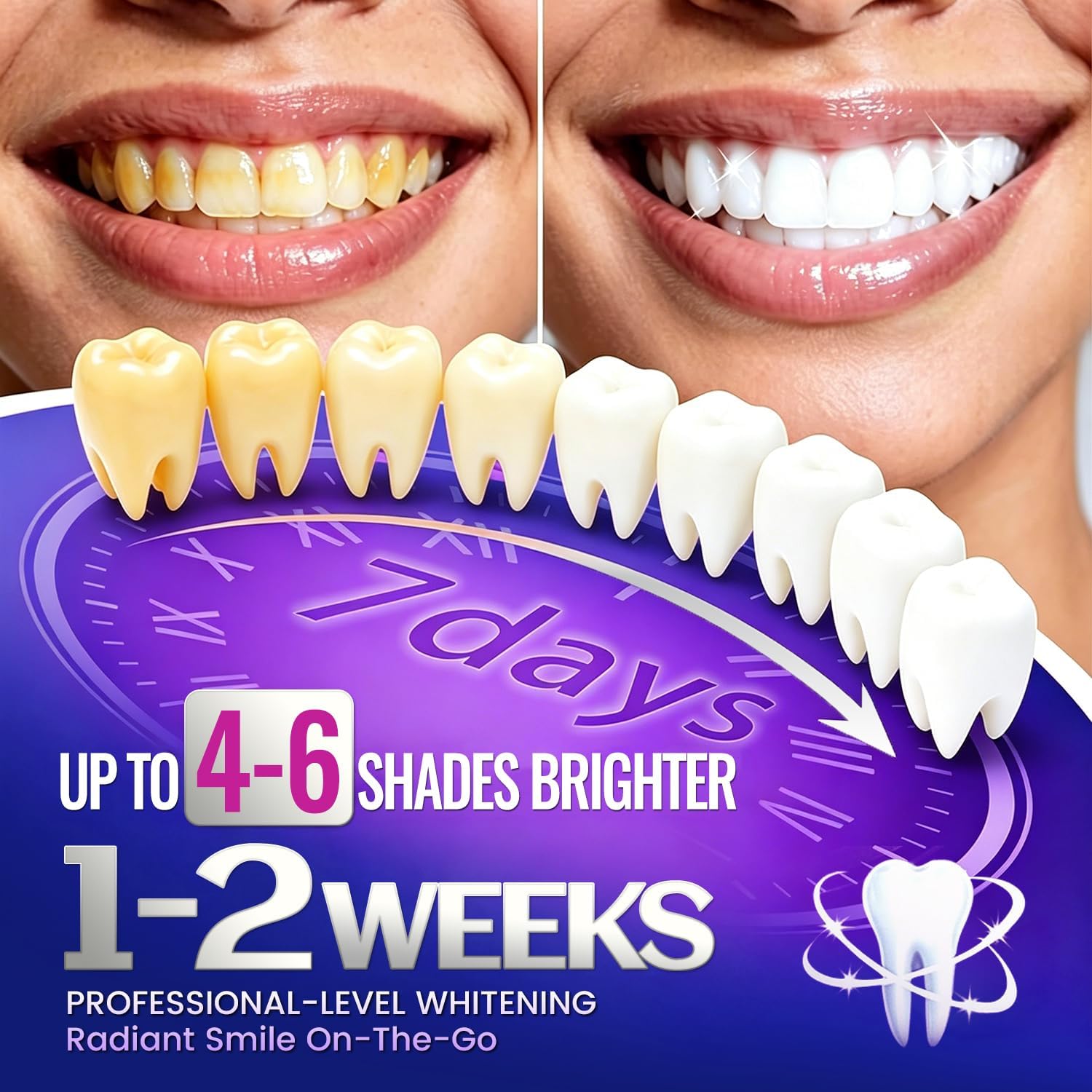 7 pairs Teeth Whitening Strips - Teeth Whitening Strips Crest recension och pris