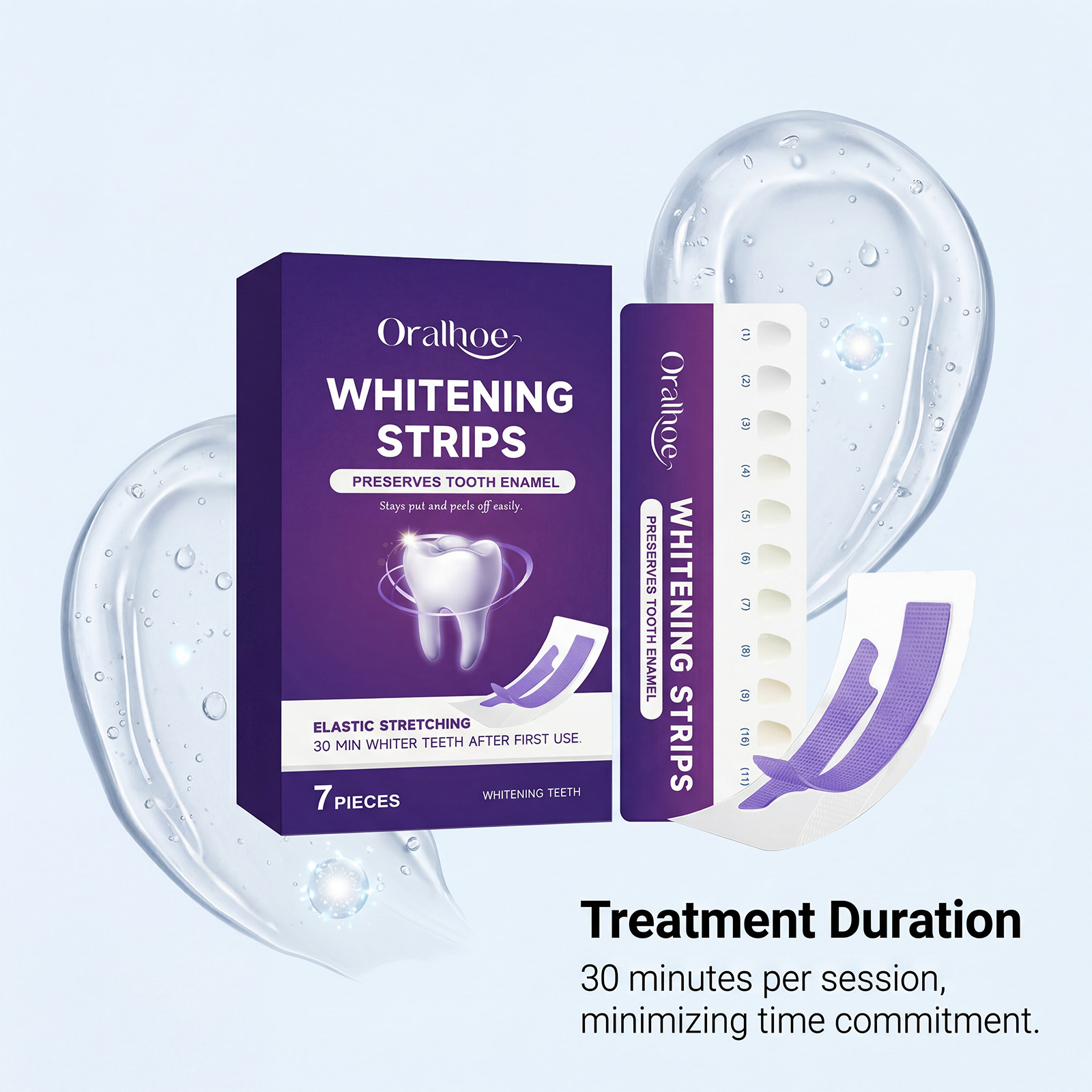 Purple Teeth Whitening Strips  - Teeth Whitening Gel Refills recension och pris