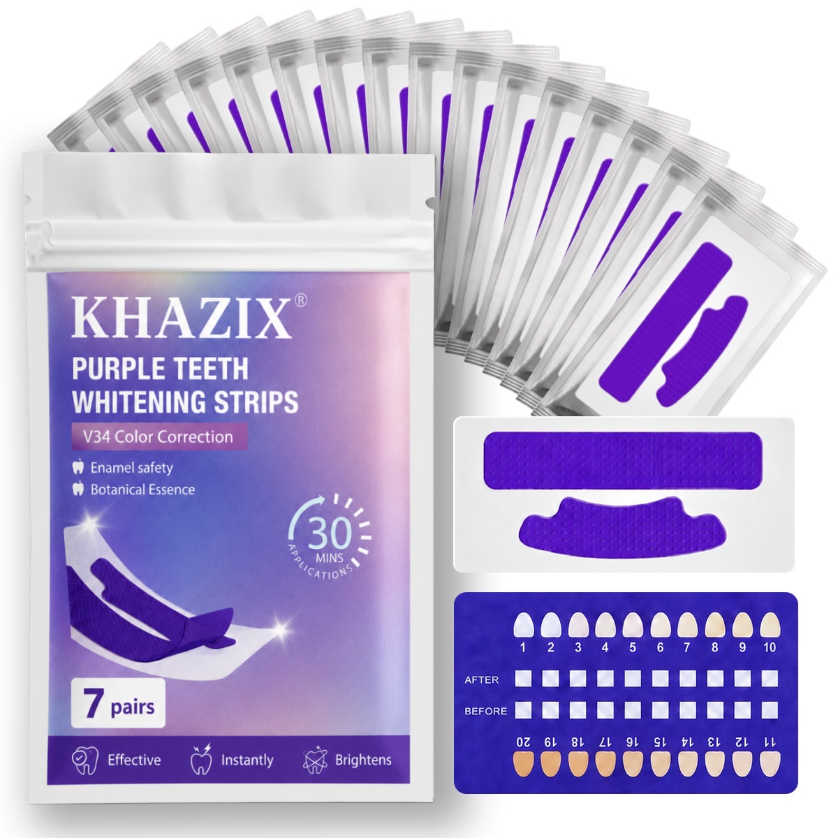 1/7 pairs Teeth Whitening Stri - Teeth Whitening Strips Crest recension och pris