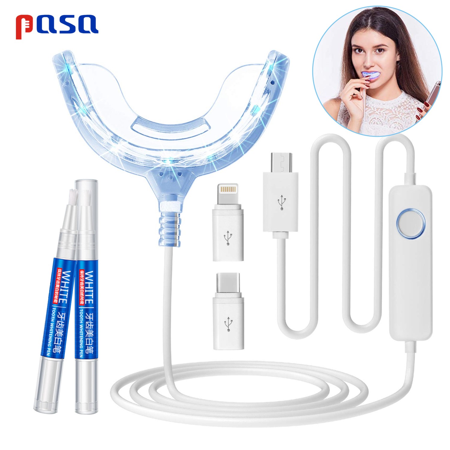 Portable LED Cold Blue Light S - Teeth Whitening Led Kit recension och pris