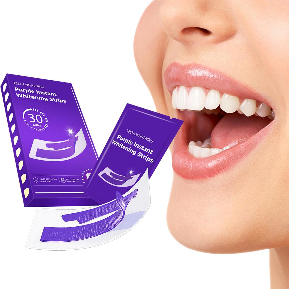 42Pairs Purple Teeth Whitening - Teeth Whitening Strips Crest recension och pris