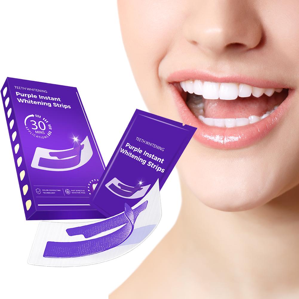42Pairs Purple Teeth Whitening - Teeth Whitening Strips Crest recension och pris