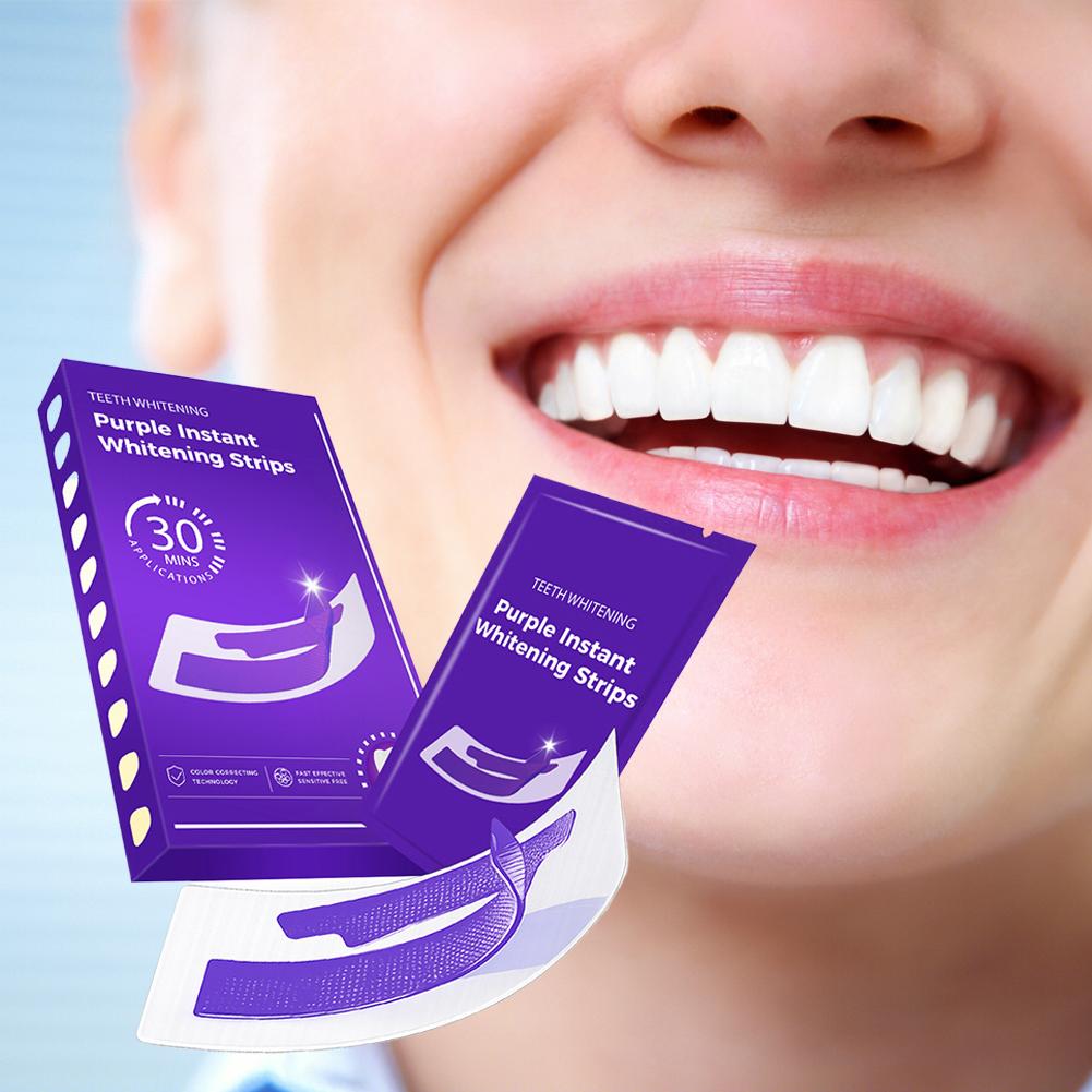 42Pairs Purple Teeth Whitening - Teeth Whitening Strips Crest recension och pris