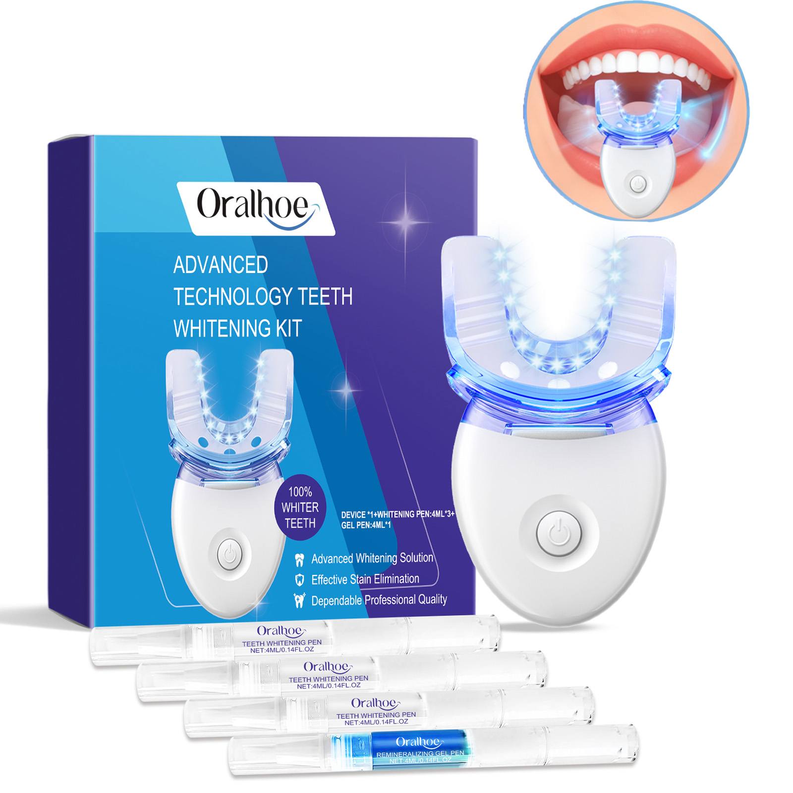 Professional Teeth Whitening L - Teeth Whitening Led Kit recension och pris