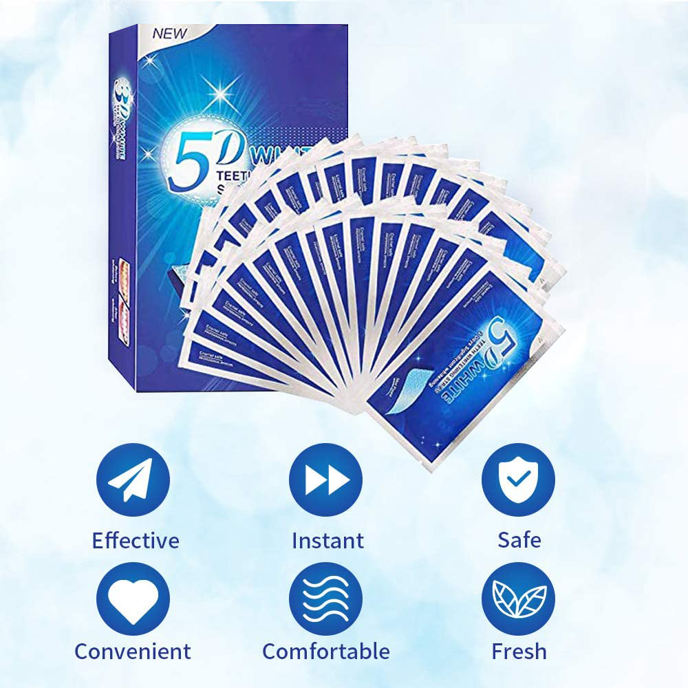 5D White Teeth Whitening Strip - Teeth Whitening Paste recension och pris