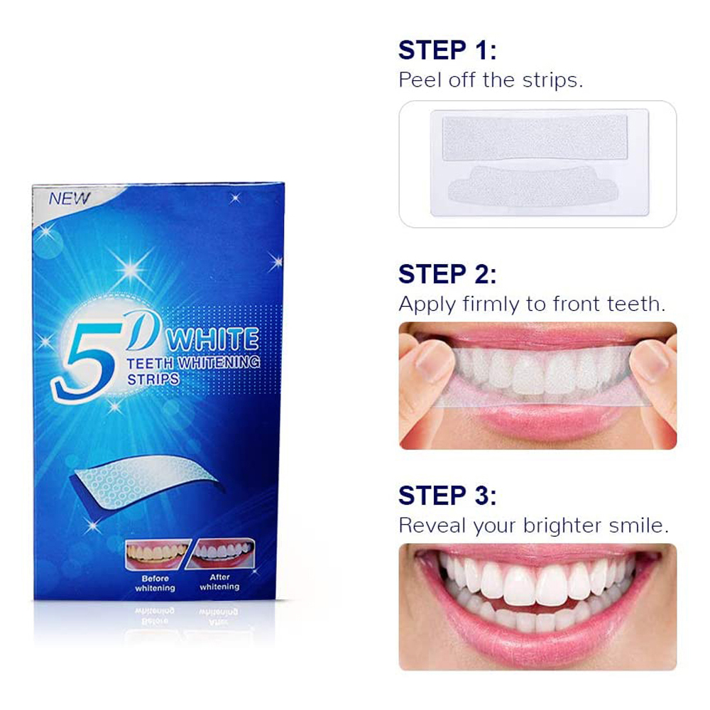 5D White Teeth Whitening Strip - Teeth Whitening Paste recension och pris