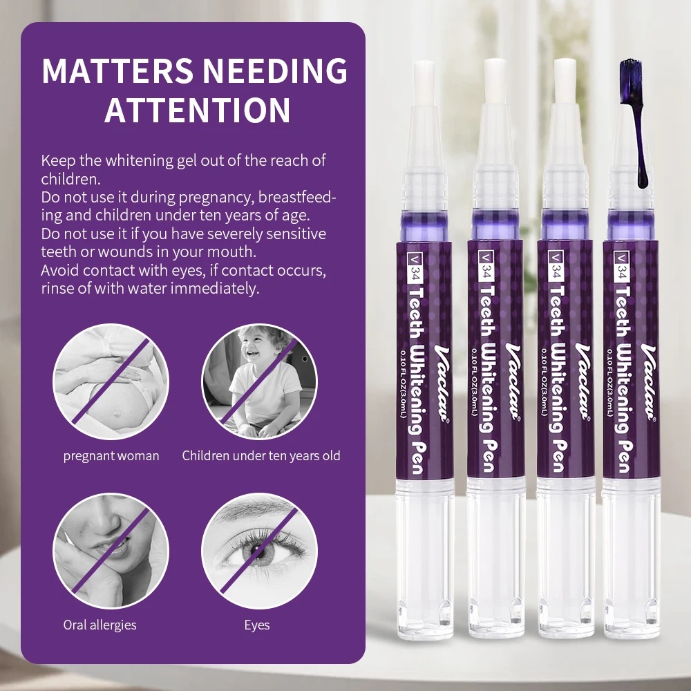 Vaclav V34 Purple teeth whiten - Teeth Whitening Paste recension och pris