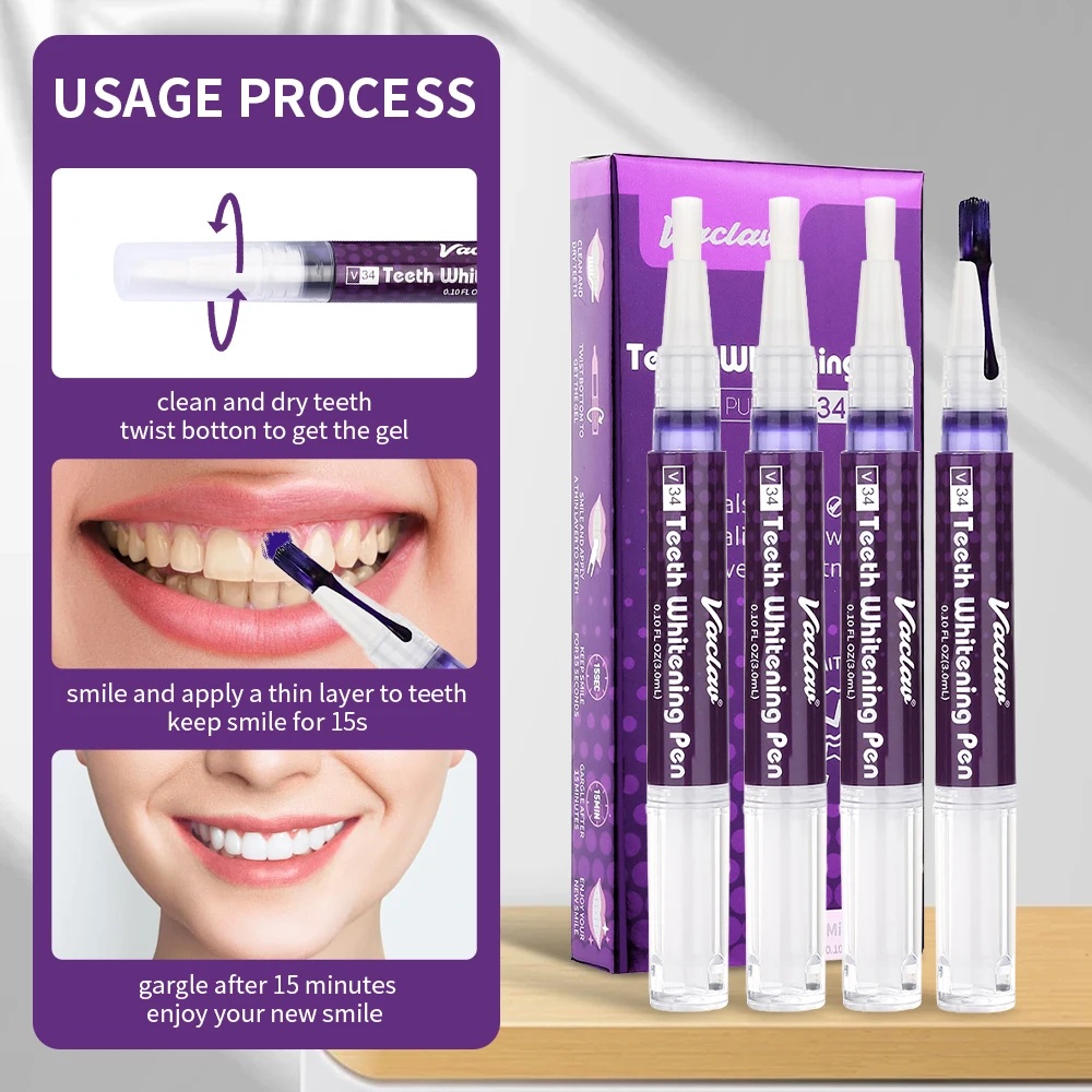 Vaclav V34 Purple teeth whiten - Teeth Whitening Paste recension och pris