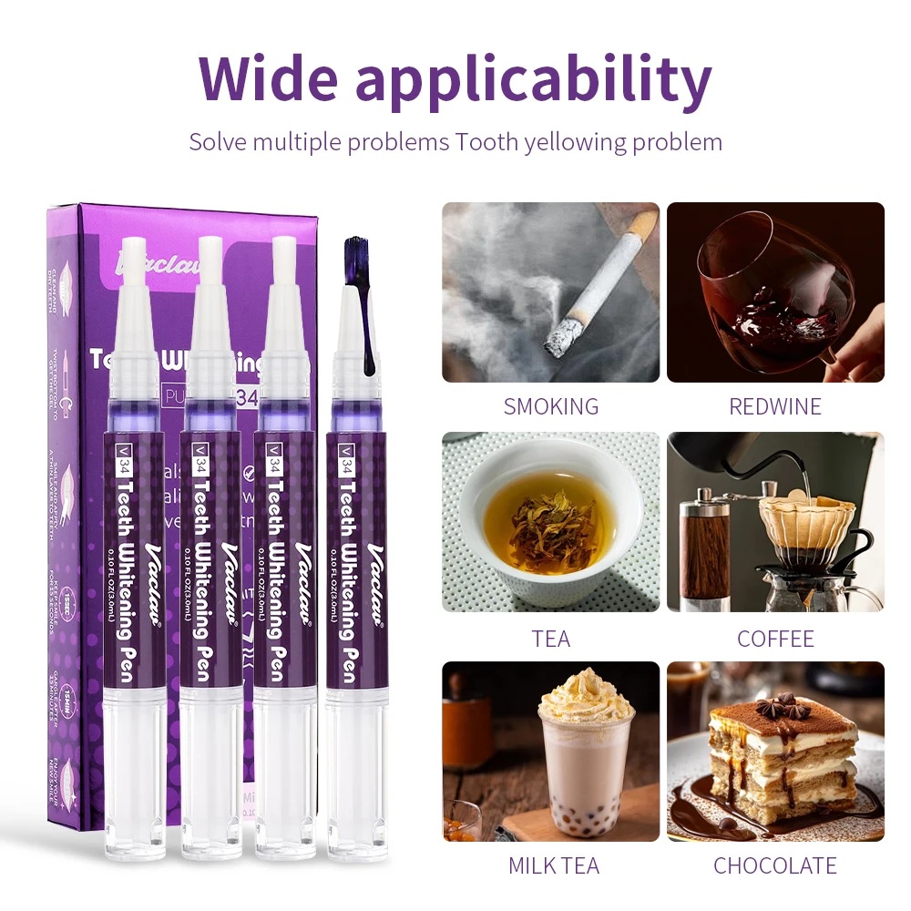 Vaclav V34 Purple teeth whiten - Teeth Whitening Paste recension och pris