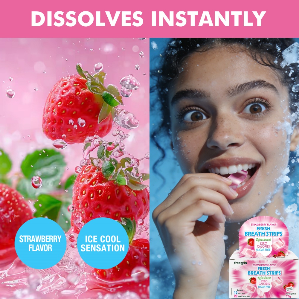 Breath Freshener Cool Strawber - Teeth Whitening In Office recension och pris